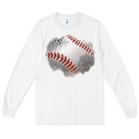 White leopard baseball patch Long Sleeve Tee - Jasminsmagicworld