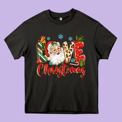 Love Christmas Heavy Core Tee Designed By Zillion Design Studio
