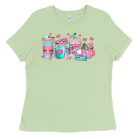 Matcha lash hustler coffee cups Ladies Tee - texasbilliewilder