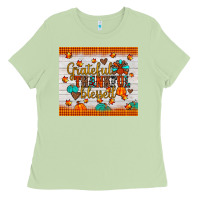 Grateful Thankful Blessed Ladies Tee | Teevron