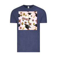Vintage Denim 2022 to graduation seamless pattern Vintage Tee - BundleAndBundleShop
