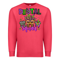 Cardinal dental squad mardi gras teeth Premium Sweatshirt - Jasminsmagicworld