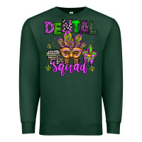 Sports Green dental squad mardi gras teeth Premium Sweatshirt - Jasminsmagicworld