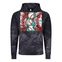 Cloud Black baseball leopard cowhide turquoise Vintage Hoodie - JahusDesignShop