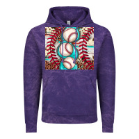 Cloud Purple baseball leopard cowhide turquoise Vintage Hoodie - JahusDesignShop