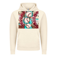 Vintage Artic baseball leopard cowhide turquoise Vintage Hoodie - JahusDesignShop