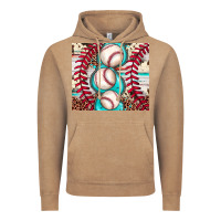 Vintage Coffee baseball leopard cowhide turquoise Vintage Hoodie - JahusDesignShop