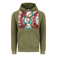 Vintage Olive baseball leopard cowhide turquoise Vintage Hoodie - JahusDesignShop