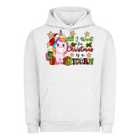 Pigment Lunar Rock all i want for christmas is a unicorn Urban Hoodie - CowGirlArtShop