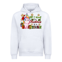 White all i want for christmas is a unicorn Urban Hoodie - CowGirlArtShop