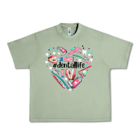 Oil Green dental life element heart Urban Heavy Tee - AdoDesignShop