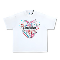 White dental life element heart Urban Heavy Tee - AdoDesignShop