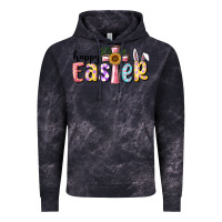 Cloud Black Happy Easter With Cross Vintage Hoodie - RanaPortraitStore