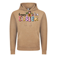 Vintage Coffee Happy Easter With Cross Vintage Hoodie - RanaPortraitStore