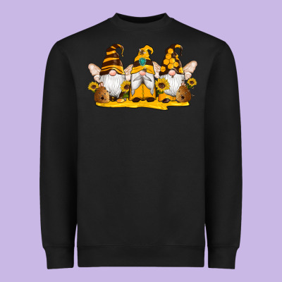 Western Bee Gnomes Beehive Honey Sunflowers Heavyweight Sweatshirt Designed By Artiststas