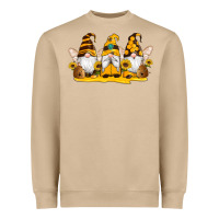 Mushroom western bee gnomes beehive honey sunflowers Heavyweight Sweatshirt - Artiststas