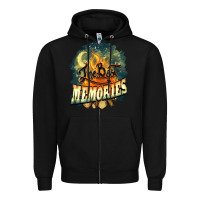 Black camping the best memories Zipper Hoodie - NancyCooperArtShop