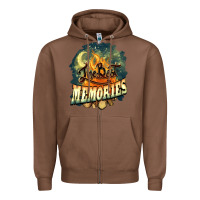Chestnut camping the best memories Zipper Hoodie - NancyCooperArtShop