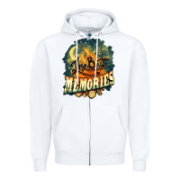 White camping the best memories Zipper Hoodie - NancyCooperArtShop