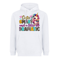 White cute smart and a little bit dramatic Heavyweight Hoodie - Artiststas