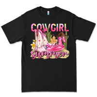 Black cowgirl summer Premium Tee - texasbilliewilder
