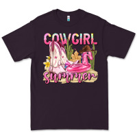 Plum cowgirl summer Premium Tee - texasbilliewilder