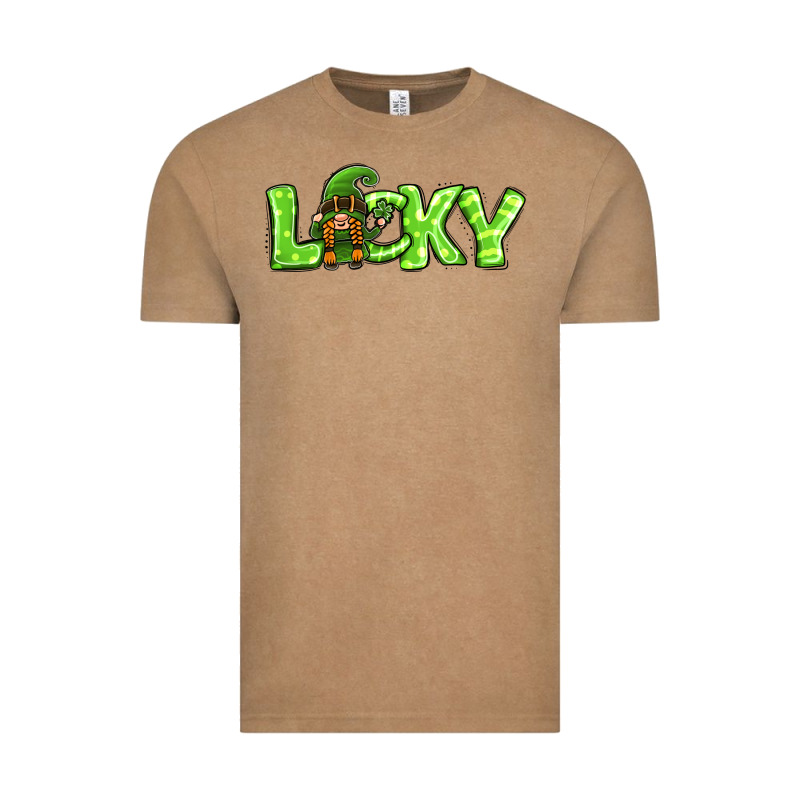 St Patricks Day Lucky Gnome Vintage Tee by Jasminsmagicworld | Teevron
