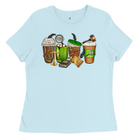 Baby Blue lawyer coffee cups Ladies Tee - texasbilliewilder