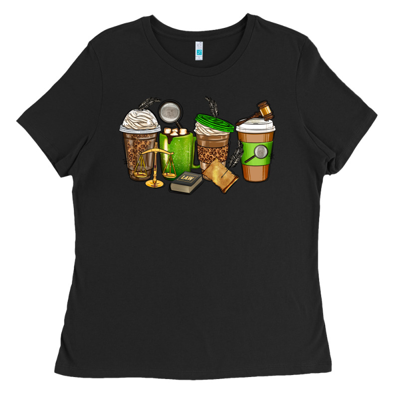Lawyer Coffee Cups Ladies Tee by texasbilliewilder | Teevron