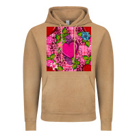 Vintage Camel valentines day flower heart with leopard seamless pattern Vintage Hoodie - BundleAndBundleShop