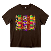 Chocolate Brown mardi gras cake fleur de lis crawfish brushstrokes Heavy Core Tee - Artiststas