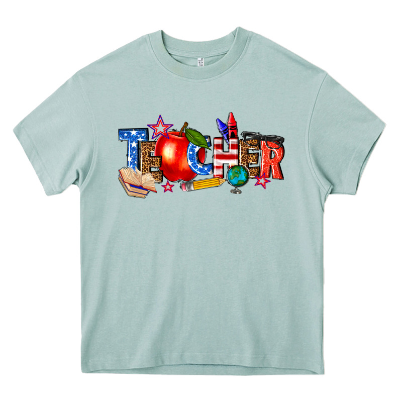 American Teacher Heavy Core Tee by texasbilliewilder | Teevron