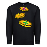 Black louisiana coins Premium Sweatshirt - BarkalooDesign