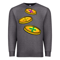 Charcoal Heather louisiana coins Premium Sweatshirt - BarkalooDesign