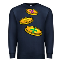 Navy louisiana coins Premium Sweatshirt - BarkalooDesign