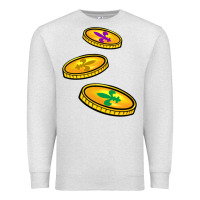 Oatmeal Heather louisiana coins Premium Sweatshirt - BarkalooDesign