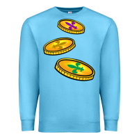 Ocean Blue louisiana coins Premium Sweatshirt - BarkalooDesign