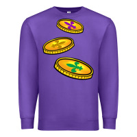 Purple louisiana coins Premium Sweatshirt - BarkalooDesign