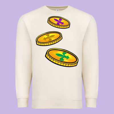 Louisiana Coins Premium Sweatshirt Designed By Barkaloodesign