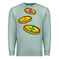 Seafoam louisiana coins Premium Sweatshirt - BarkalooDesign