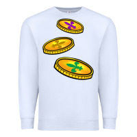 White louisiana coins Premium Sweatshirt - BarkalooDesign