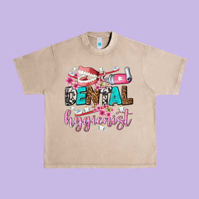 Dental Hygienist Urban Heavy Tee Designed By Adodesignshop