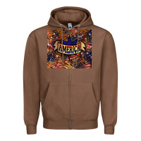 Chestnut tiger america Zipper Hoodie - NancyCooperArtShop
