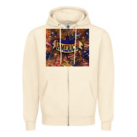 Sandshell tiger america Zipper Hoodie - NancyCooperArtShop