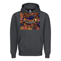 Smoke tiger america Zipper Hoodie - NancyCooperArtShop