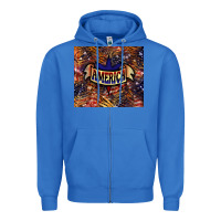 True Royal tiger america Zipper Hoodie - NancyCooperArtShop