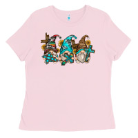 Bubblegum Pink western cross gnomes Ladies Tee - Zillion Design Studio
