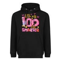 Black little miss 100 days smarter Heavyweight Hoodie - Artiststas