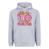 Heather Grey little miss 100 days smarter Heavyweight Hoodie - Artiststas