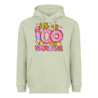 Matcha little miss 100 days smarter Heavyweight Hoodie - Artiststas
